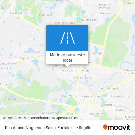 Rua Albino Nogueiras Sales mapa