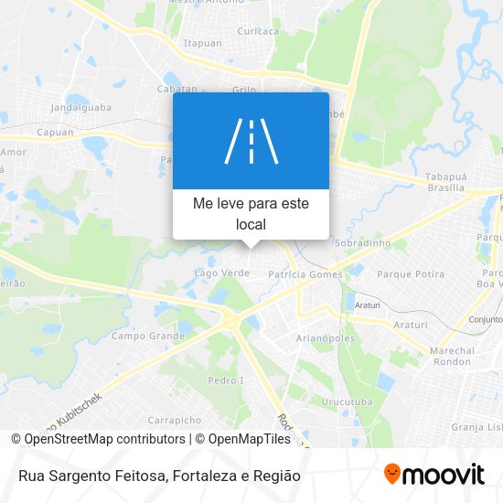 Rua Sargento Feitosa mapa