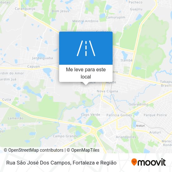 Rua São José Dos Campos mapa