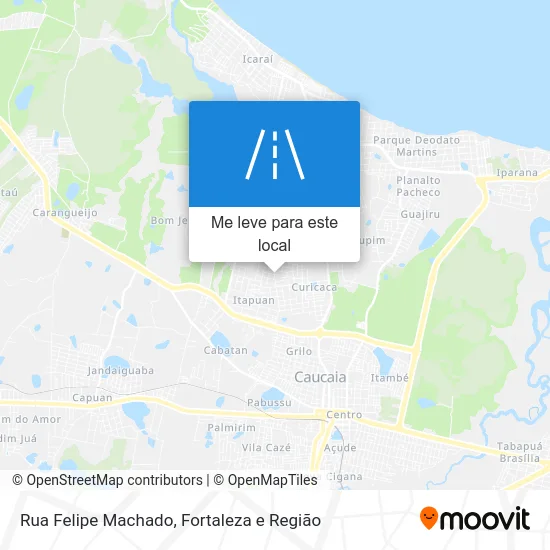 Rua Felipe Machado mapa