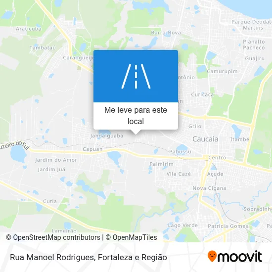 Rua Manoel Rodrigues mapa
