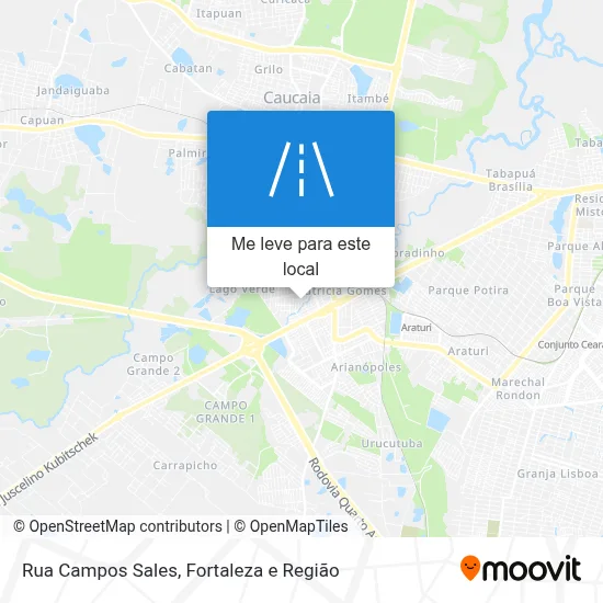 Rua Campos Sales mapa