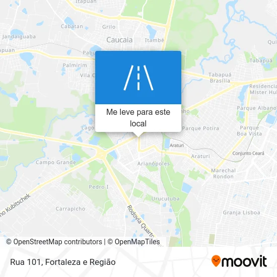 Rua 101 mapa