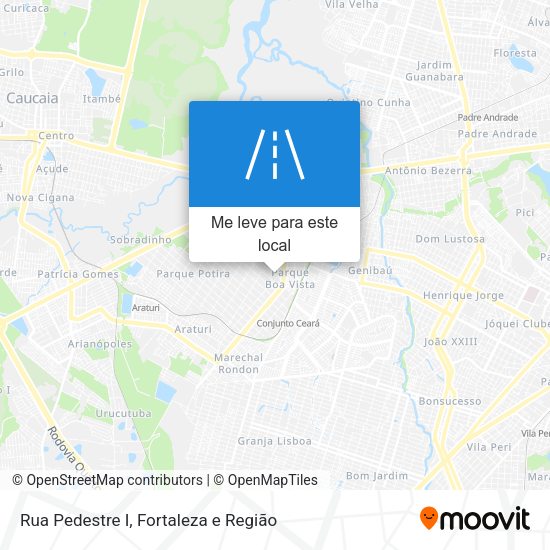 Rua Pedestre I mapa