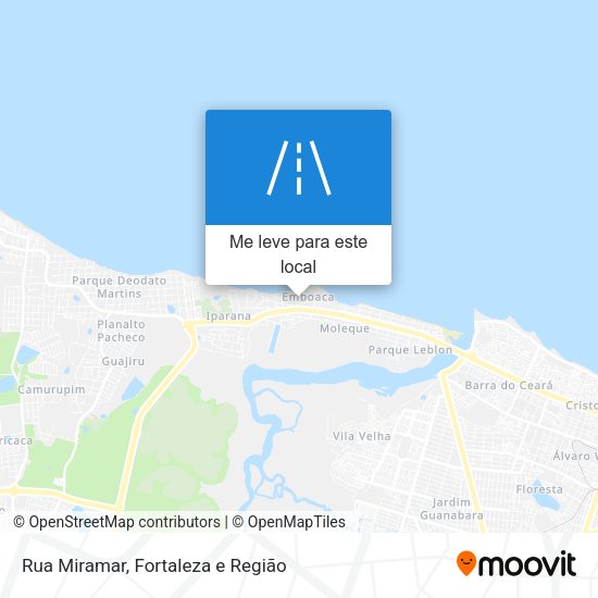 Rua Miramar mapa