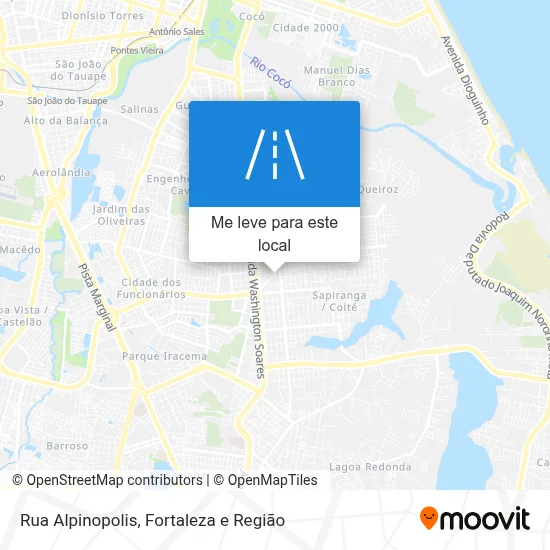 Rua Alpinopolis mapa