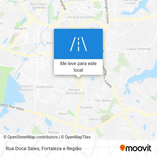 Rua Doca Sales mapa
