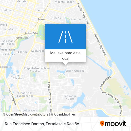Rua Francisco Dantas mapa