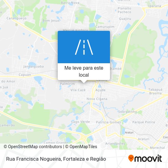 Rua Francisca Nogueira mapa