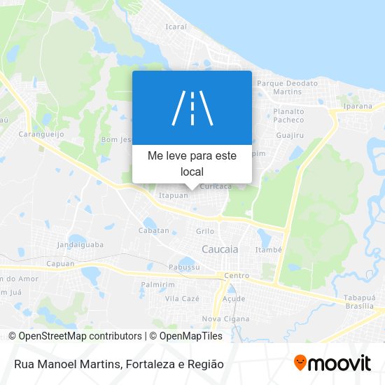 Rua Manoel Martins mapa