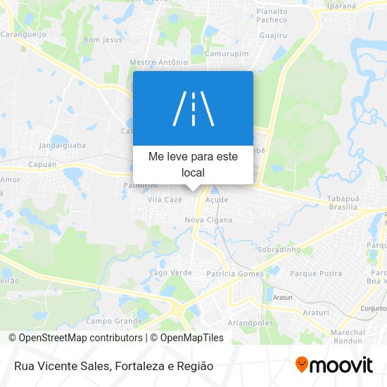 Rua Vicente Sales mapa