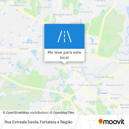 Rua Estreala Davila mapa