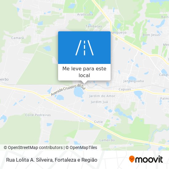 Rua Lolita A. Silveira mapa