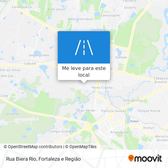 Rua Biera Rio mapa