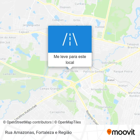 Rua Amazonas mapa