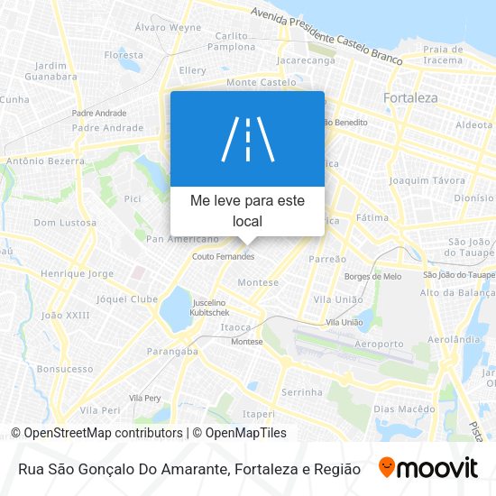 Rua São Gonçalo Do Amarante mapa