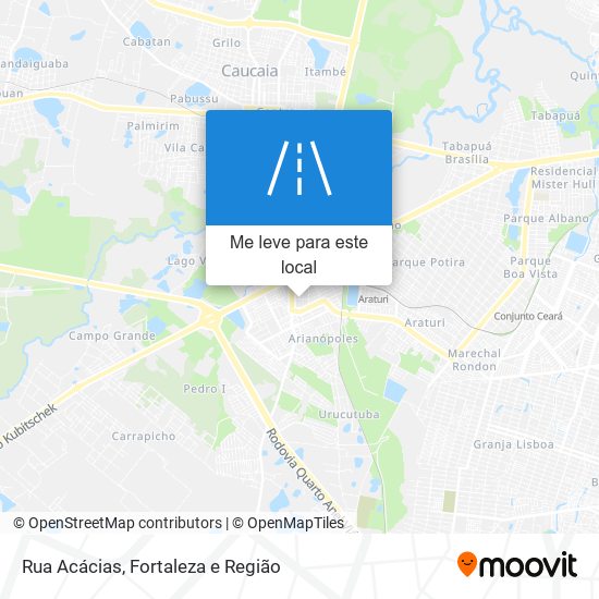 Rua Acácias mapa