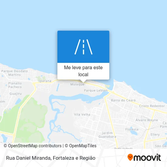 Rua Daniel Miranda mapa