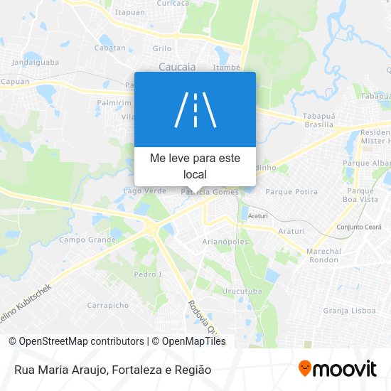 Rua Maria Araujo mapa