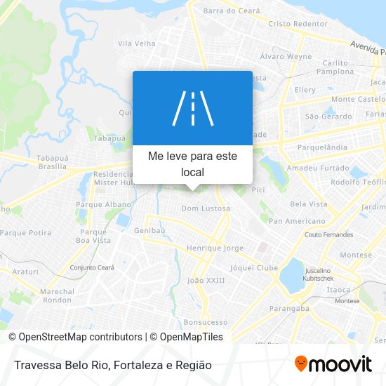 Travessa Belo Rio mapa