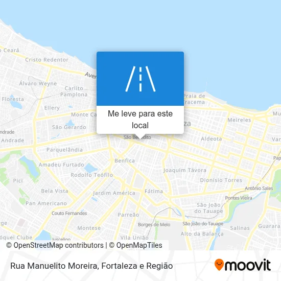 Rua Manuelito Moreira mapa