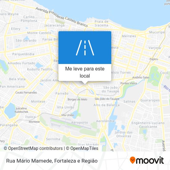 Rua Mário Mamede mapa