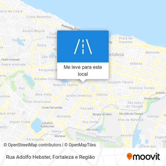 Rua Adolfo Hebster mapa