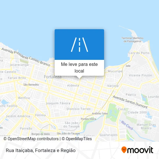 Rua Itaiçaba mapa