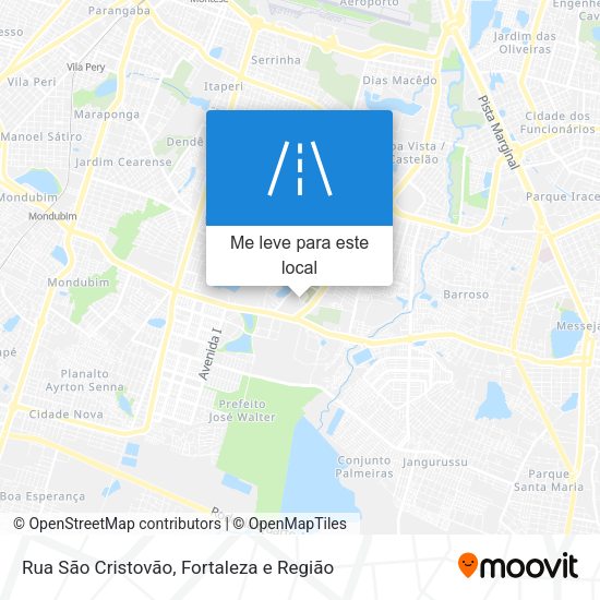 Rua São Cristovão mapa