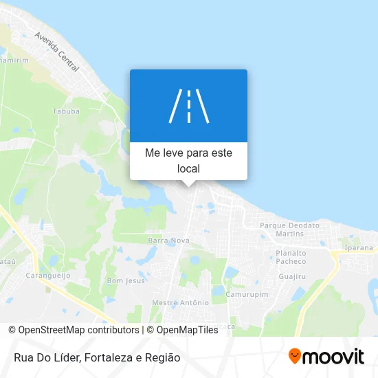 Rua Do Líder mapa
