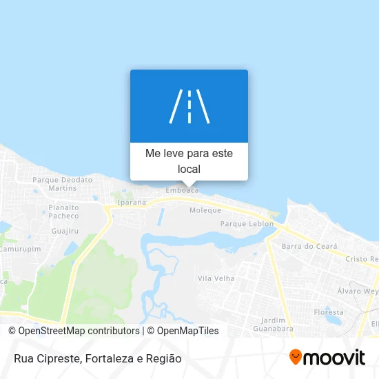 Rua Cipreste mapa