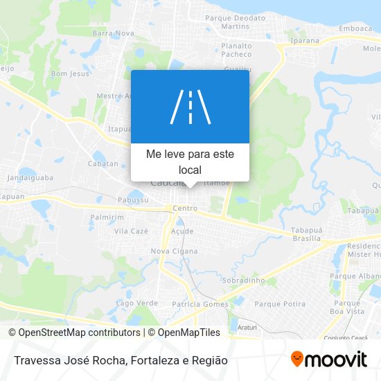 Travessa José Rocha mapa