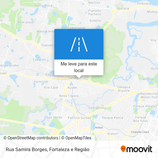 Rua Samira Borges mapa