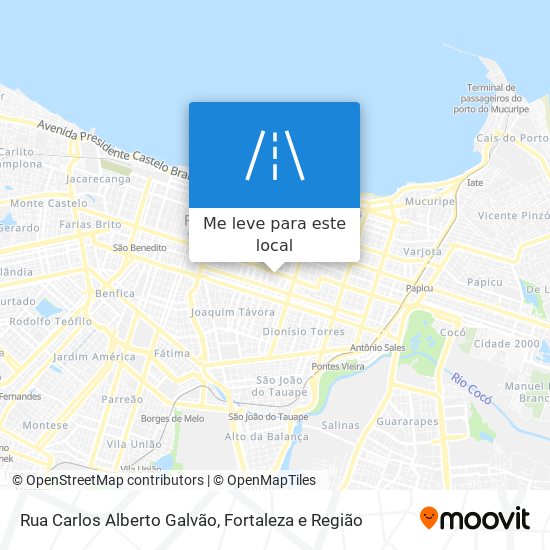 Rua Carlos Alberto Galvão mapa