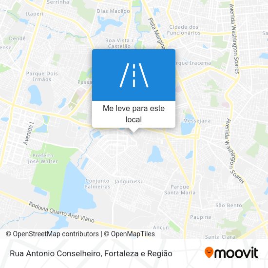 Rua Antonio Conselheiro mapa