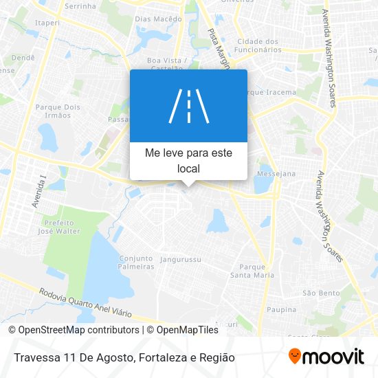Travessa 11 De Agosto mapa