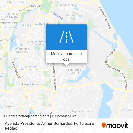 Avenida Presidente Arthur Bernardes mapa