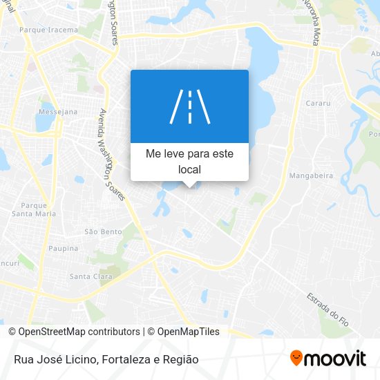 Rua José Licino mapa