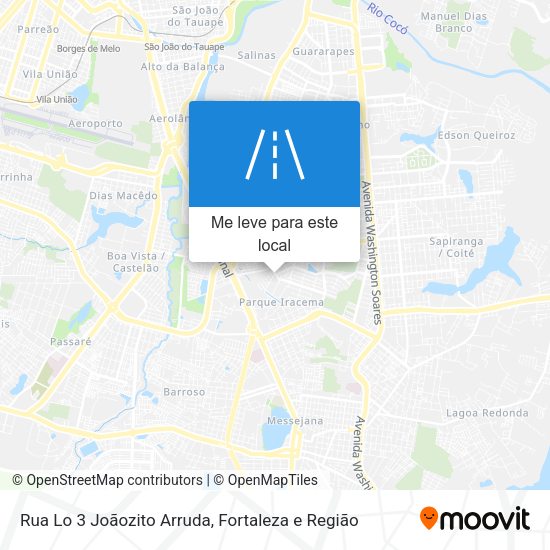 Rua Lo 3 Joãozito Arruda mapa