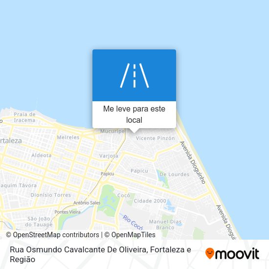 Rua Osmundo Cavalcante De Oliveira mapa