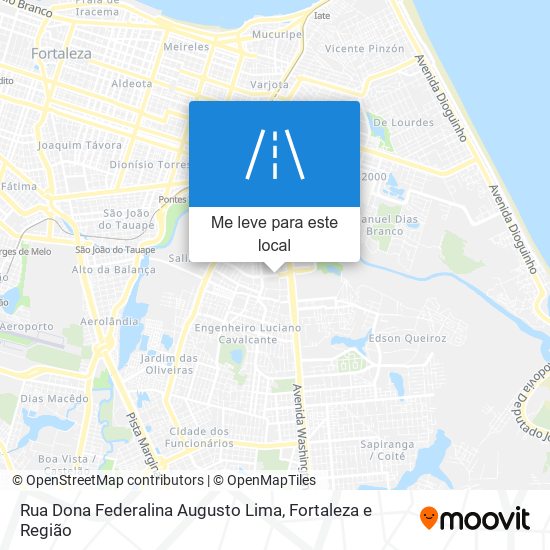 Rua Dona Federalina Augusto Lima mapa