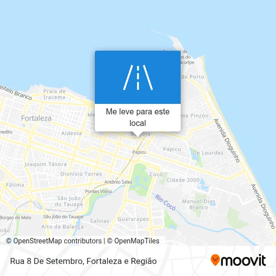 Rua 8 De Setembro mapa