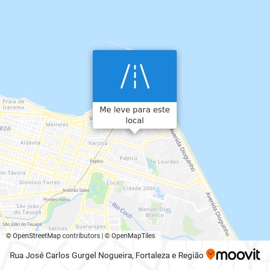 Rua José Carlos Gurgel Nogueira mapa