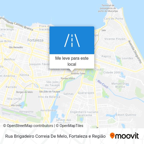 Rua Brigadeiro Correia De Melo mapa