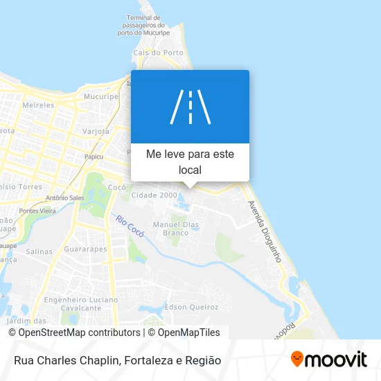 Rua Charles Chaplin mapa