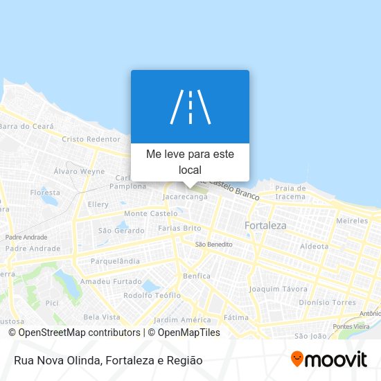Rua Nova Olinda mapa