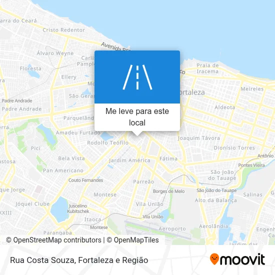 Rua Costa Souza mapa