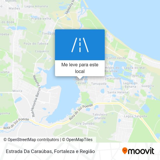 Estrada Da Caraúbas mapa