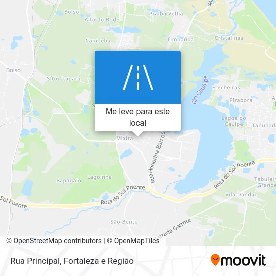 Rua Principal mapa