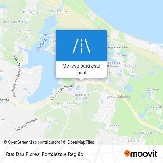 Rua Das Flores mapa